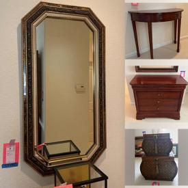 MaxSold Auction: This online auction features items such as Tapestry, Wall Art, Wall Mirror, Fireplace Fender, Dolls, Foyer Table, Thomasville Dresser, Baskets, Decorative Jar, Media Center, Plant Stands, Floor Lamp ,Coffee Table, Candelabras and more!!!