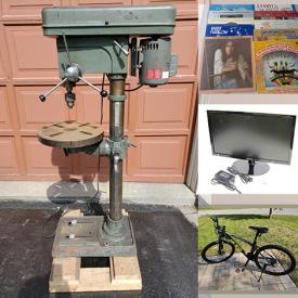 MaxSold Auction: This online auction features power & hand tools, vintage tools, casters, antique gas torches, small kitchen appliances, NIB fishing line, headsets, monitors, sewing machines, bar signs, LPs, children\'s & YA books, toolboxes, portable workbenches, bikes, ski equipment, office supplies, outerwear, collector plates, puzzles, guitar and much more!