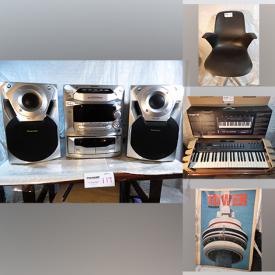 MaxSold Auction: This online auction features vintage newspapers, Hot Wheels, fine china, Pioneer home theatre, Steelcase chairs, home decor, lighting, carry bags, Midi keyboard, glassware, art supplies, sports equipment, computer accessories, hand tools and much more!