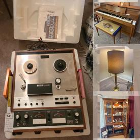 MaxSold Auction: This online auction features pine cabinet, maple desk and chair, media cabinet, bone china, vintage turntable, office supplies, sewing machine, humidifier, hardware items, paint supplies and much more!