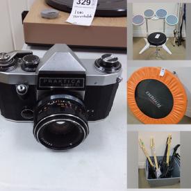 MaxSold Auction: This online auction features items like typewriters, electronics, apple devices, game station, tools, projectors, cameras, guitar. hardware appliances, sewing machine, toys, home decors, security camera, computer devices, chairs and much more!