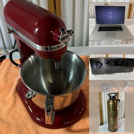 MaxSold Auction: This online auction features KitchenAid mixer, carvings, play kitchen, LPs, sports trading cards, vintage face masks, NIB stemware, power & hand tools, studio pottery, fishing gear, and much more!