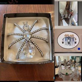 MaxSold Auction: This online auction includes jewelry such as sterling silver, 14k gold earrings, furniture such as antique claw foot table, vintage chairs, antique china cabinet, and mahogany desk, framed wall art, collector coins, power tools, crystal ware, and much, much more!