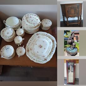 MaxSold Auction: This online auction features furniture such as bookshelves, tea wagon, kitchen table, chairs, ottoman, hall table, loveseat, dining table, hutch and more, Coalport dinnerware, rugs, vases, electronics, kitchenware, wall art, yard decor, pants presser, large wine fridge and much more!