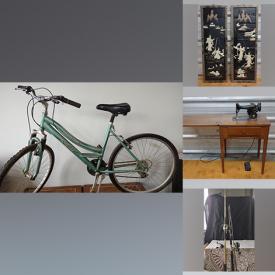 MaxSold Auction: This online auction features Alan Ovenden prints, bicycle, vintage sewing machine, video game system, window ac units, beauty appliances, toys, craft supplies, office supplies, guitar, power & hand tools, desktop computers, DVDs, children's books, toys, area rugs, pet products, washer, dryer, TVs, and much more!!