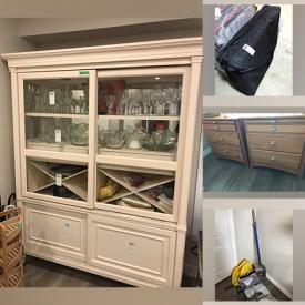 MaxSold Auction: This online auction features a chest of drawers, bedframe, cabinets, shelving units, filing cabinets, dresser, bench and more, golfing items, tools, hardware, electrical supplies, bags, accessories, jewelry, clothing, Christmas decor, yard tools, baskets, mirrors and much more!