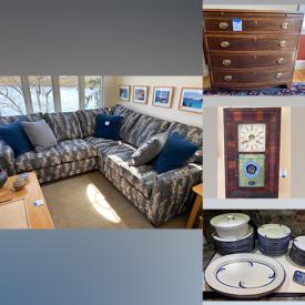 MaxSold Auction: This online auction features cloisonné, decanters, secretary desk, art glass, area rug, runners, sectional sofa, stereo components, studio pottery, mahogany furniture, decorative plates, Waterford crystal, etchings and much more!