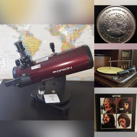 MaxSold Auction: This online auction features gold & diamond ring, telescope, DVDs, board games, toys, golf clubs, drums, weight bench, STEM toys, LPs, children's books and much more!