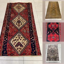 MaxSold Auction: This online auction features an Afghan tribal runner, handmade oriental rug, Antique blue navy runner, Silk oriental rug, Medallion Persian design runner and much more!