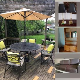 MaxSold Auction: This online auction features Coffee Table, Side Tables, Outdoor Furniture, Console Table, Lamps, Print, Teak Cabinet, Rug, Coffee Table, Trunk, Nesting Tables, Chairs, Urban Barn Couch, Bookcase, Buffet, Brass, Crystal, Silver Plate, Binoculars, Candle Holders and much more!