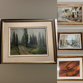 MaxSold Auction: This online auction features framed oil paintings, framed watercolours, art pottery, jewelry, Coca-Cola collectibles, collector spoons, LPs, soapstone sculptures, Inuit art, metal wall sculpture, commemorative beer cans, Enid Reed Portraits, and much more!