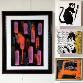 MaxSold Auction: This online auction features original art paintings & street art paintings/sculpture by TedyZet, art books and much more!