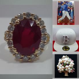 MaxSold Auction: This online auction features jewelry, broaches, rings, necklace pieces, centennial notes, sports cards, baseball hats and much more!