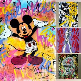 MaxSold Auction: This online auction features TedyZet original, street art paintings.