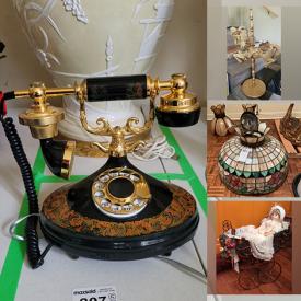 MaxSold Auction: This online auction features a kitchen hutch, turntable, hall table, marble top table, porcelain dolls, original painting, salad bowl set, hanging light fixtures, hedge trimmer, power tools, garden tools and much more!