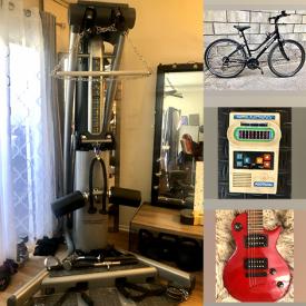 MaxSold Auction: This online auction features exercise equipment, bicycles, electric guitar, live plants and much more!