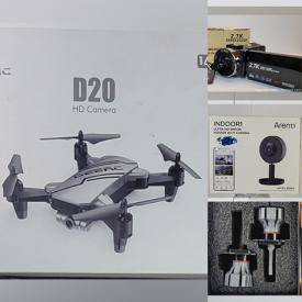 MaxSold Auction: This online auction features NIB earbuds, drones, pet products, wireless speakers, solar lights, massagers, TENS machines, beauty appliances, heated apparel, gaming gear, smartwatches, robot vacuums, mosquitoes trappers and much more!