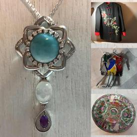 MaxSold Auction: This online auction features quilted wall art, jewelry, ephemera, vintage books, women\'s clothing, pin collection, decorative plates, and much more!