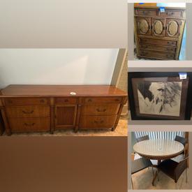 MaxSold Auction: This online auction features Blenders, Sofa Sleeper Couch, Vintage Round Side Table, Twin Box Spring, Vintage Ceramic Lamp, Highboy Dresser, Vintage Trunk Keys, Cassette Tapes, Artwork, Basket, Luggage, Fax Machine, Vacuum Cart, Books, fan and much more!