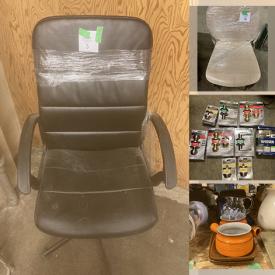 MaxSold Auction: This Business Downsizing Online Auction features stackable children's chairs, pedestal tables, foam flooring, wood stove, tall metal safes, desktop computer & accessories, printers, DVDs, hardware, plumbing supplies, beauty appliances, stereo components, lightbulbs, florist supplies, clocks, curtains, small kitchen appliances, art sculptures, vintage books and much more!