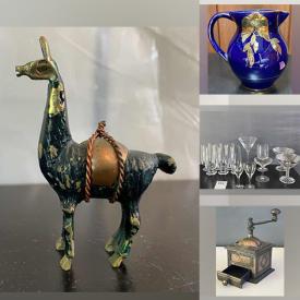 MaxSold Auction: This online auction features signed original art, fine china, Royal Doulton, home decor, dishware, porcelain, serving ware, collector plates, stone carvings, collectible bells and much more!
