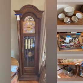 MaxSold Auction: This online auction features Kimball Piano, Print, Round Table, Grandfather Clock, Figurines, Dishes, Smith Corona Typewriter, Sewing Machine, Brass Bookends, Animal Figurines, Snow Globes and much more!