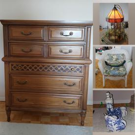 MaxSold Auction: This online auction features furniture such as a murphy bed, wicker furniture, dressers, chairs, and more, home health items, jewelry box, rugs, Kenmore sewing machine, books, kitchenware, Christmas decor, wall art, swag lamp, pewter, Delftware, Royal Doulton, coats and more!
