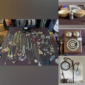 MaxSold Auction: This online auction features costume jewelry, craft & party supplies, beauty appliances, DVDs, vintage wall pockets, small kitchen appliances, vintage books, watches, pet supplies and much more!