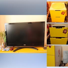 MaxSold Auction: This online auction features Toshiba TV, IKEA furniture, chairs, sofa, spin scrubber, portable fan, table, Samsung galaxy tablet, Lenovo tablet, Acer laptop, china, hutch, lamps, kitchenware and much more!