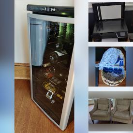 MaxSold Auction: This online auction features 27” Sony TV, yard tools, furniture such as dining table with chairs, wine fridge, side chairs, wooden dresser, and corner cabinet, lamps, HP OfficeJet, Melissa & Doug blocks and much more!