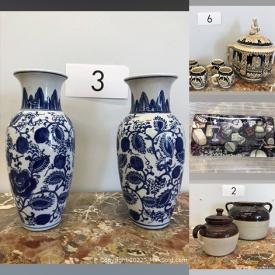 MaxSold Auction: This online auction features vases, collector plates, crock pots, Limoges china, sconces, ceramic decor, art, posters, paintings, brass items like candle holder decors, figurines and more, oil lamps, beer mugs, radio, ceramic figurine, jewelry box, carpets and much more!