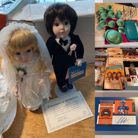 MaxSold Auction: This online auction features collector dolls with COA, Waterford crystal, Mikasa, kitchenware, ceramics, glassware, vintage records, vintage leather saddle, vintage tins and much more!