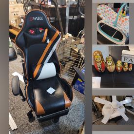 MaxSold Auction: This online auction features NIB items such as lighting, portable BBQ, and computer accessories, gaming chair, Tony Little recliner, cameras, framed wall art, costume jewelry and much more!