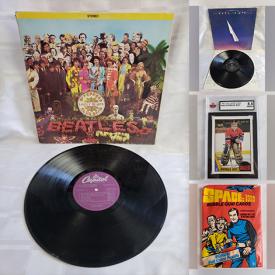 MaxSold Auction: This online auction features vinyl albums such as The Beatles, David Bowie, Whitney Houston and Peter Gabriel, NHL, OPC, MLB and NBA trading cards and much more!