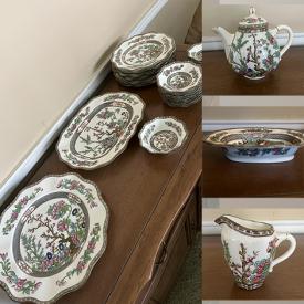 MaxSold Auction: This online auction features England Coalport dish set, Aymsley Bone China, Haviland France dishes, Eamag Schonwald Bavaria dish set and more!