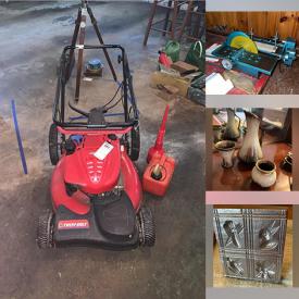 MaxSold Auction: This online auction features ladders, hand tools, lawnmower, stone saw, bird collection, area rugs, vinyl records, vintage Goebel, Andrea by Sadek sculptures, shearling coat, vintage sewing machine, bed frame, sterling jewelry, foreign currency, weighted sterling and much more!