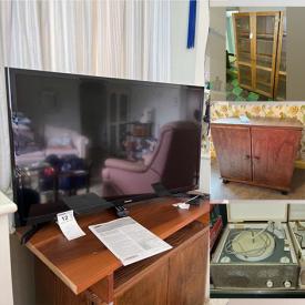 MaxSold Auction: This online auction features Samsung TV, furniture such as curio cabinet, recliners, wooden hutch, kitchen table and wooden dressers, small kitchen appliances, holiday decor, glassware, books, lamps, DVDs, Kirkland washer and dryer and much more!