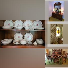 MaxSold Auction: This online auction features fine china, framed artwork, Kimball organ, silverplate, furniture such as Virginia House Furniture hutch, china cabinet, dining table with chairs, La-Z-Boy sofa, and wood dresser, small kitchen appliances, glassware, costume jewelry, books, Sony speakers and much more!