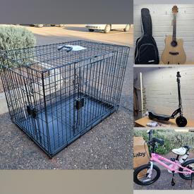 MaxSold Auction: This online auction features fitness gear, NIB special edition Barbie, milk glass, pet products, hammock chair, gaming gear, amber glass, acoustic guitar, baby products, electric scooter, kids bike, sports equipment, collector plates,  toys, movie posters and much more!
