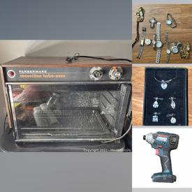 MaxSold Auction: This online auction features jewelry, watches, small kitchen appliance, power tools, tablet, video game controllers, vintage superhero wall hangings and much more!