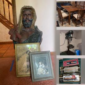 MaxSold Auction: This online auction features Wedgwood, Royal Doulton, vintage art, Lionel electric trains, furniture such as vintage side table, vintage secretary desk, sectional sofa, drop leaf table and dining table with chairs, glassware, dishware, lamps, Ravens gear and much more!