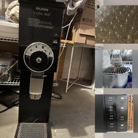 MaxSold Auction: This online auction features commercial kitchen appliances such as mixers and coffee brewers, barware and much more!