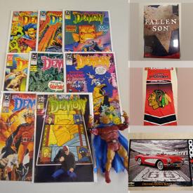 MaxSold Auction: This online auction features comic books from Captain carrots, felon, predator, Shattered Image, X-Men, games such as Nintendo, Ps1, Star Wars Pin Collection, Pokémon toys, Hockey cards and much more!