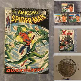 MaxSold Auction: This online auction features vintage comic books, sports & non-sports trading cards, coins, vinyl records, pocket comics and much more!