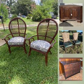 MaxSold Auction: This online auction features vintage Mahogany chairs, antique vanity desk, 1920s Antique Full-size bed, bamboo coffee table, French Provincial chest, dresser, China plates, Asian wall fans and much more!