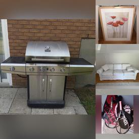 MaxSold Auction: This online auction features Swarovski crystals, Wedgwood, furniture such as MCM coffee table, Kroehler desk, wall units, oak dining table and wood dresser, glassware, area rugs, lamps, books, small kitchen appliances, fishing gear, Shimano bike and much more!