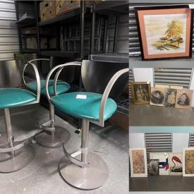 MaxSold Auction: This online auction features commercial clothing racks, vintage picture frames, vintage lithographs, Art Deco bar stools and much more!