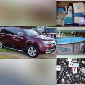 MaxSold Auction: This online auction features 2010 Acura MDX, 2007 Jeep Commander, 1988 Jeep Cherokee, 925 silver jewelry, new cosmetics, new women’s footwear, power tools and much more!