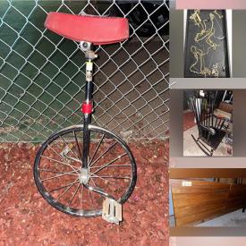 MaxSold Auction: This online auction features jewelry, sports trading cards, teak furniture, BBQ grill, computer desks, bar signs, printer, patio furniture, yard tools and much more!