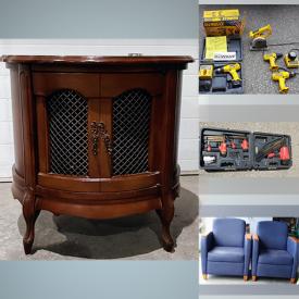 MaxSold Auction: This online auction features yard & power tools, beer mirrors, upright piano, laptop bags, guitar, Poang armchair, TVs, computer gear, electrical supplies, Krabb mirrors and much more!